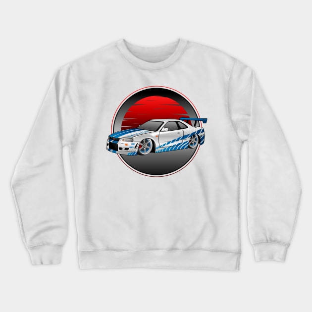 Skyline-PW Crewneck Sweatshirt by annnadary